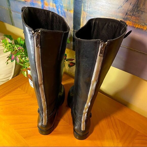 MATISSE BLACK LEATHER FLASHBACK RIDING BOOTS-MINT CONDITION 8M - Picture 4 of 12